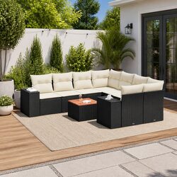 Premium 9 Piece Garden Sofa Set for Outdoor Comfort