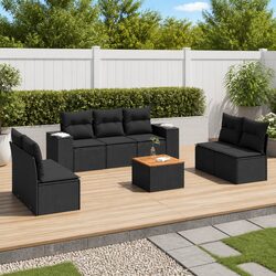 Durable 8 Piece Outdoor Garden Sofa Set with Cushions