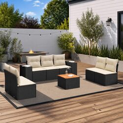 8-Piece Garden Sofa Set for Outdoor Relaxation