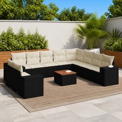 Premium 11 Piece Outdoor Garden Sofa Set with Cushions