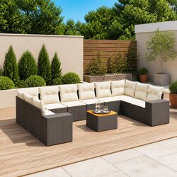 High-Quality 11 Piece Garden Sofa Set for Outdoor Relaxation