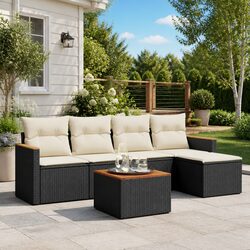 Premium 6-Piece Modular Outdoor Rattan Sofa Set