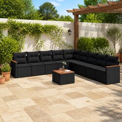 Durable 10-Piece Garden Sofa Set for Outdoor Comfort