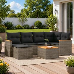 Premium 7 Piece Garden Sofa Set for Outdoor Comfort