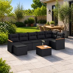 8-Piece Modular Garden Sofa Set for Outdoor Spaces