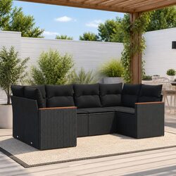 Durable 6 Piece Outdoor Modular Garden Sofa Set