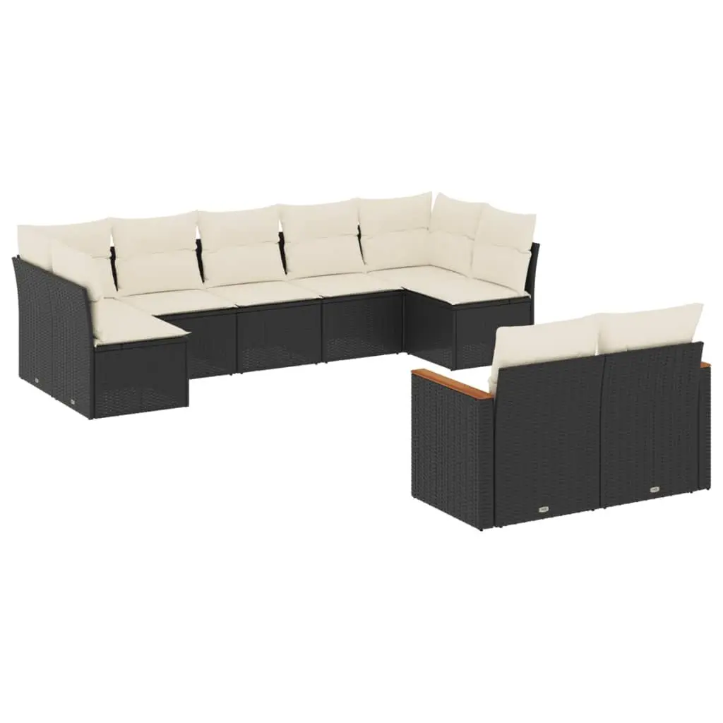 9 Piece Modular Rattan Garden Sofa Set