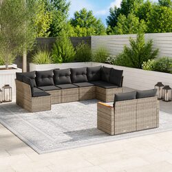 Exceptional 9 Piece Garden Sofa Set for Outdoors