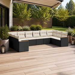 10-Piece Modular Garden Sofa Set for Outdoor Spaces