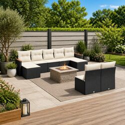 10-Piece Garden Sofa Set for Outdoor Relaxation