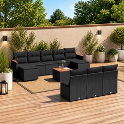 Durable 11 Piece Garden Sofa Set for Outdoor Spaces