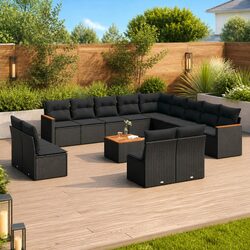 Premium 14 Piece Garden Sofa Set for Outdoor Spaces