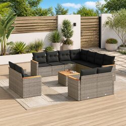 Exceptional 12-Piece Garden Sofa Set for Outdoor Comfort