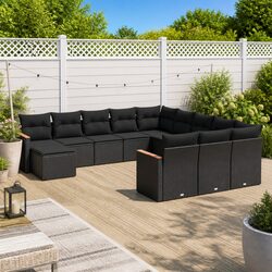 Sturdy 12 Piece Garden Sofa Set for Outdoor Comfort