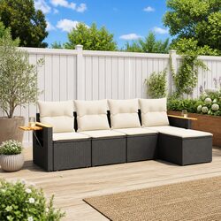 Durable 5 Piece Modular Outdoor Sofa Set with Cushions