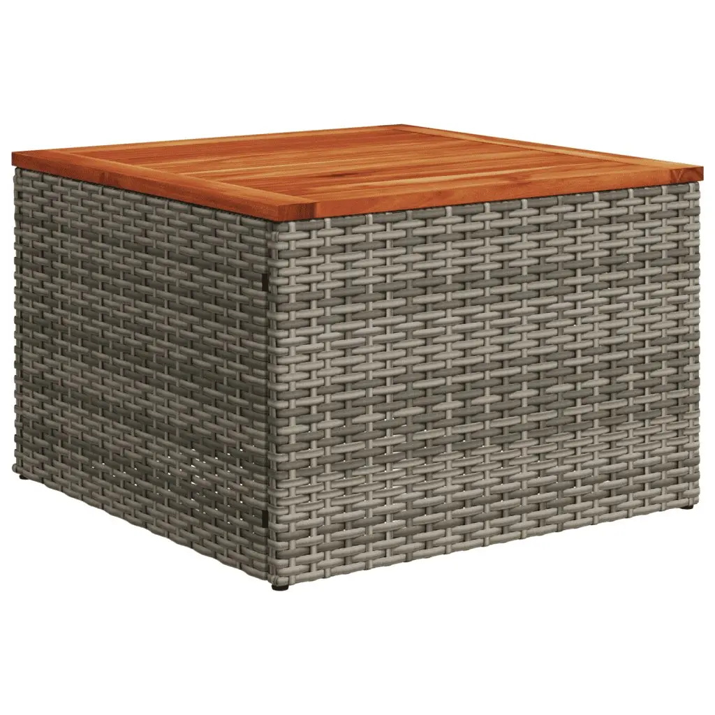7-Piece Grey Poly Rattan Modular Garden Sofa Set