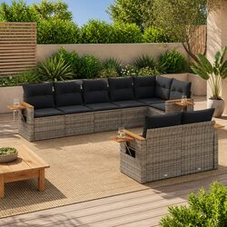 Durable 8 Piece Garden Sofa Set for Outdoor Comfort