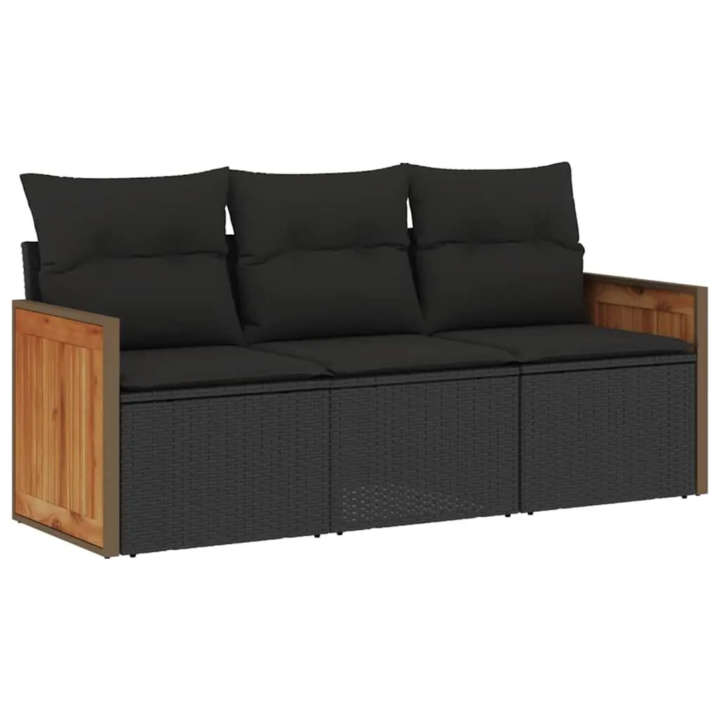 3 Piece Garden Sofa Set with Cushions