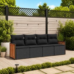 Durable 4 Piece Garden Sofa Set for Outdoor Spaces