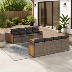 Durable 9-Piece Garden Sofa Set for Outdoor Relaxation