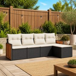 Durable 5 Piece Garden Sofa Set for Outdoor Spaces
