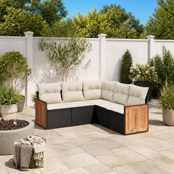 Durable 5-Piece Modular Outdoor Rattan Sofa Set