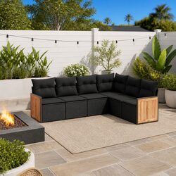 Durable 6-Piece Garden Sofa Set for Outdoor Use