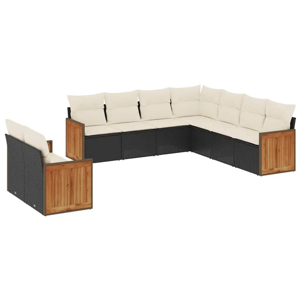 9 Piece Modular Garden Sofa Set for Outdoors