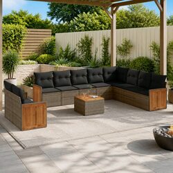 Durable 11-Piece Garden Sofa Set for Outdoor Comfort