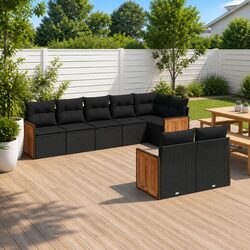8-Piece Garden Sofa Set for Outdoor Comfort