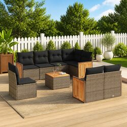Durable 9-Piece Garden Sofa Set for Outdoor Relaxation