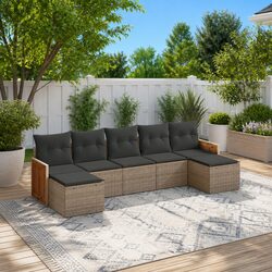 Sturdy 7 Piece Garden Sofa Set for Outdoor Relaxation