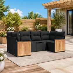 Durable 6-Piece Garden Sofa Set for Outdoor Spaces