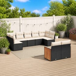 Durable 9 Piece Garden Sofa Set for Outdoor Spaces