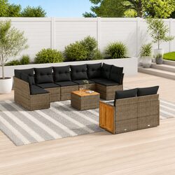 Stylish 10-Piece Garden Sofa Set for Outdoor Relaxation