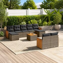 Premium 10 Piece Garden Sofa Set for Outdoor Relaxation