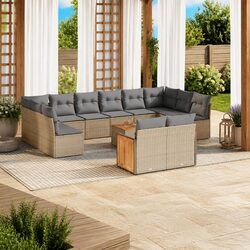Premium Outdoor Modular Sofa Set with Storage in Beige