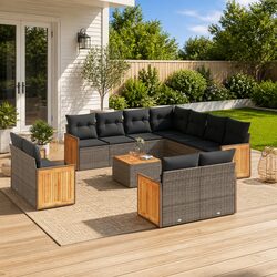 Premium 12 Piece Garden Sofa Set for Outdoor Spaces
