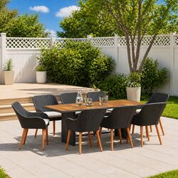 Premium 9-Piece Garden Dining Set for Outdoor Spaces