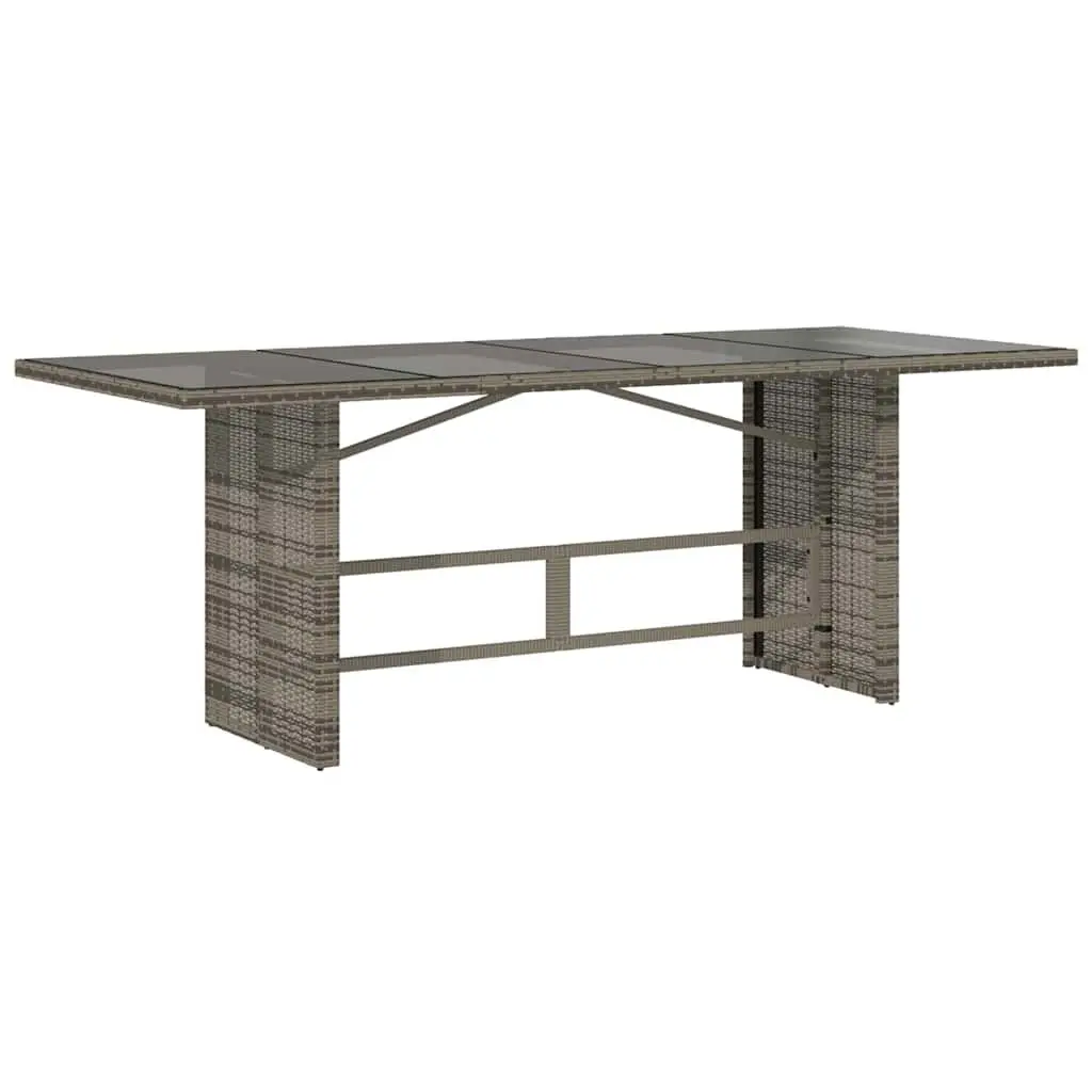 7-Piece Grey Garden Dining Set for Outdoor Use