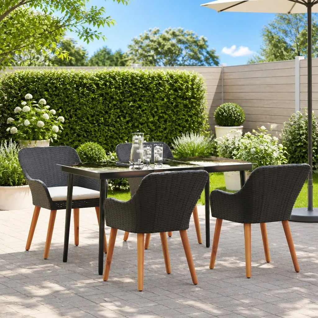 5-Piece Outdoor Dining Set with Durable Construction