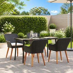 Stylish 5-Piece Outdoor Dining Set with Durable Construction