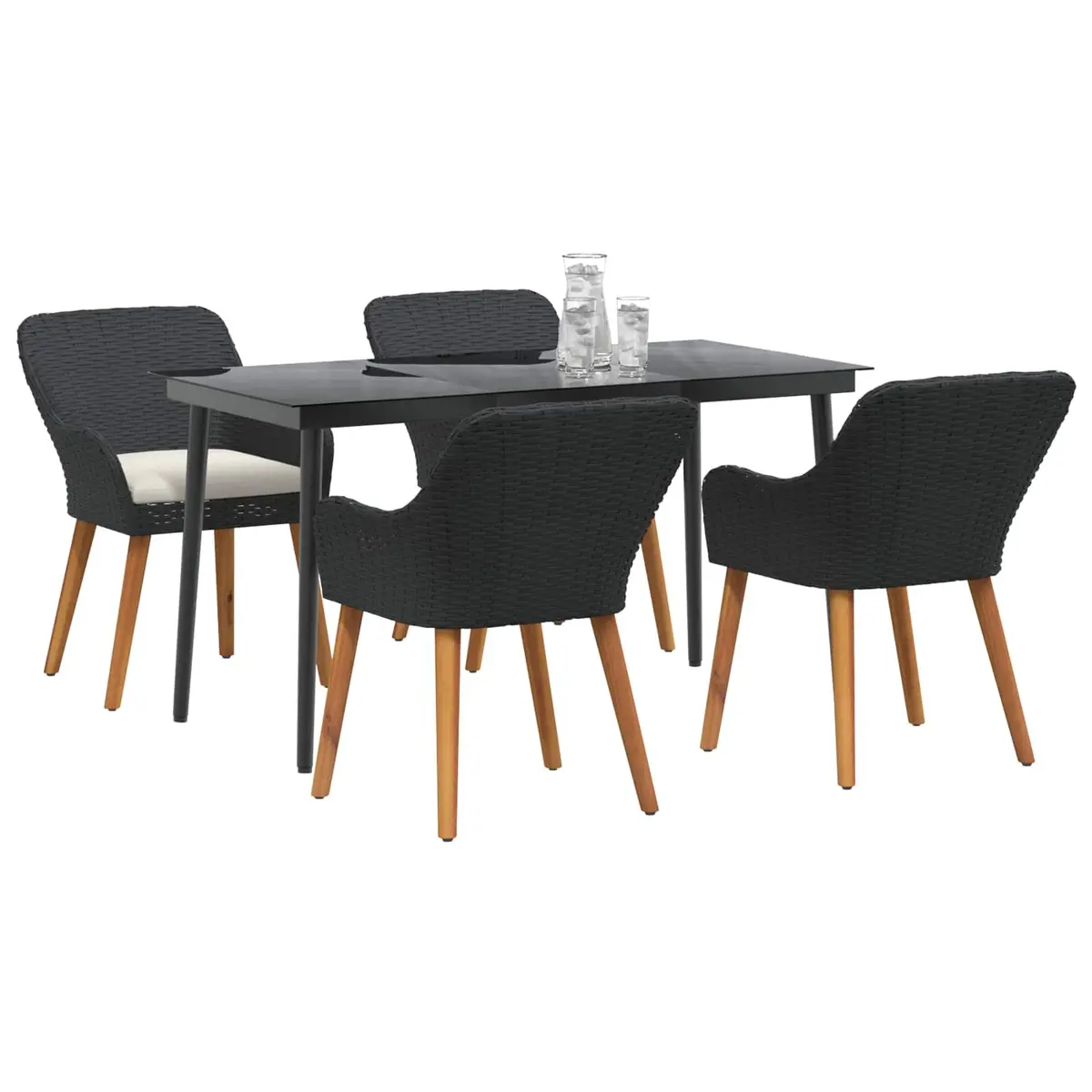5-Piece Outdoor Dining Set with Durable Construction