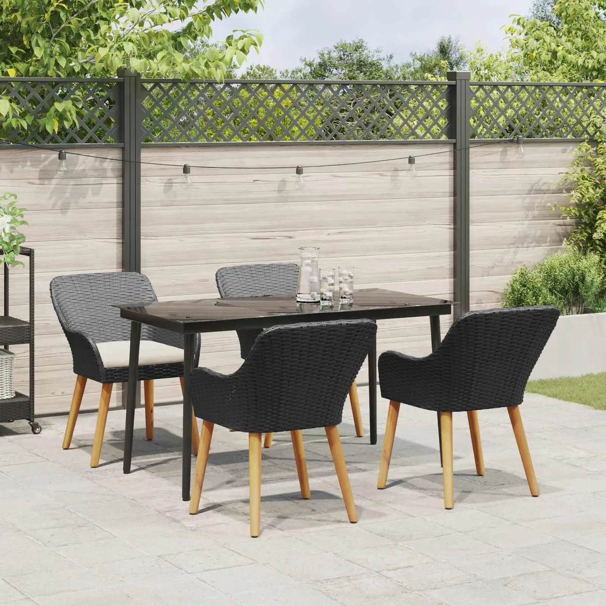 5-Piece Outdoor Dining Set with Durable Construction