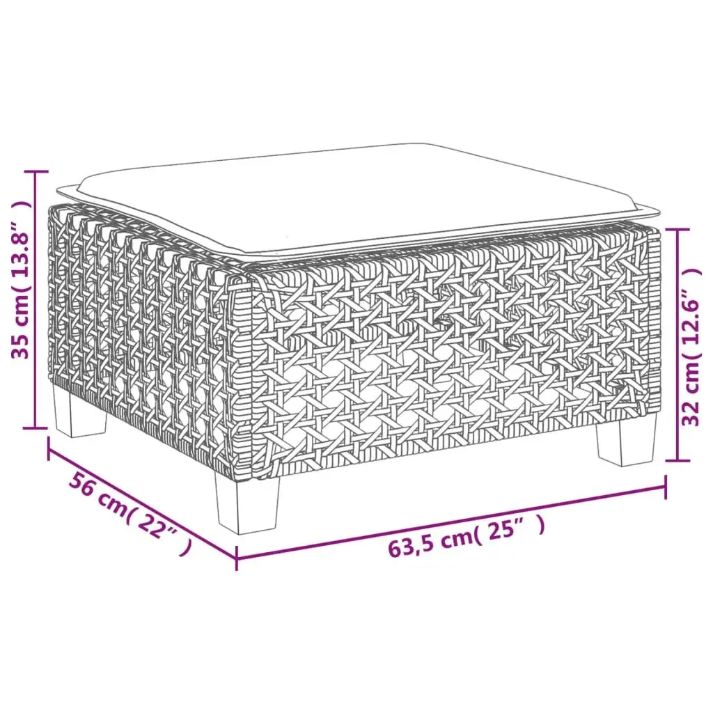 Grey 8-Piece Modular Outdoor Garden Sofa Set