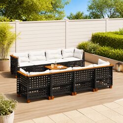 Durable 9 Piece Garden Sofa Set for Outdoor Spaces