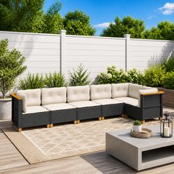 Premium 6-Piece Garden Sofa Set for Outdoor Relaxation