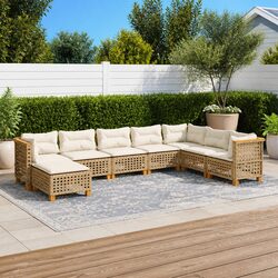 Durable 8-Piece Garden Sofa Set with Modular Design