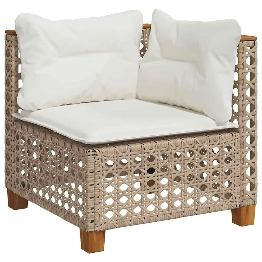 9 Piece Modular Outdoor Garden Sofa Set in Beige