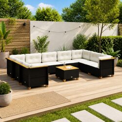 Premium 10 Piece Garden Sofa Set with Durable Poly Rattan